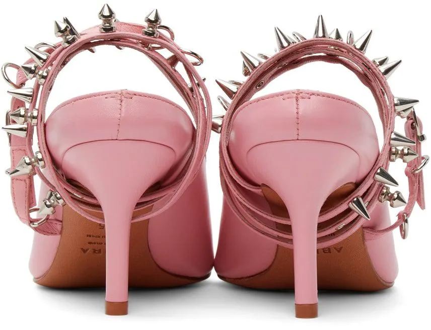 Abra Pink Spike Mules