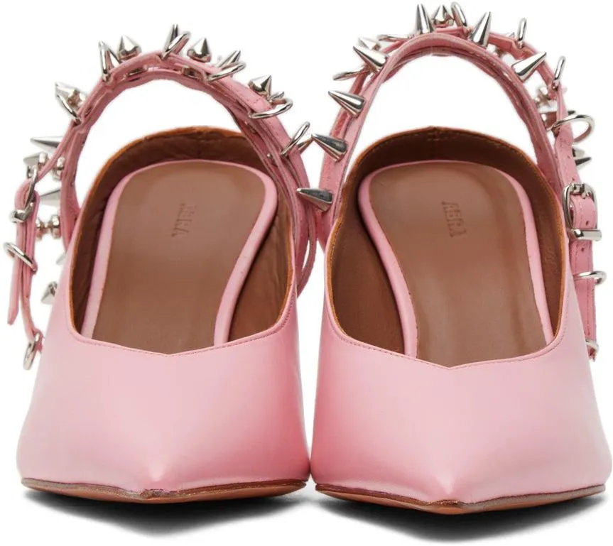 Abra Pink Spike Mules