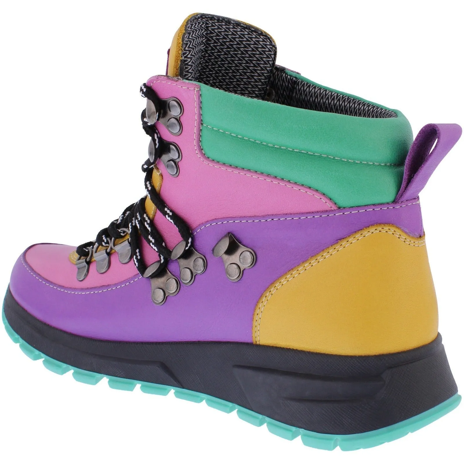 Adesso Raine Ladies Aruba Leather Lace Up Ankle Boots