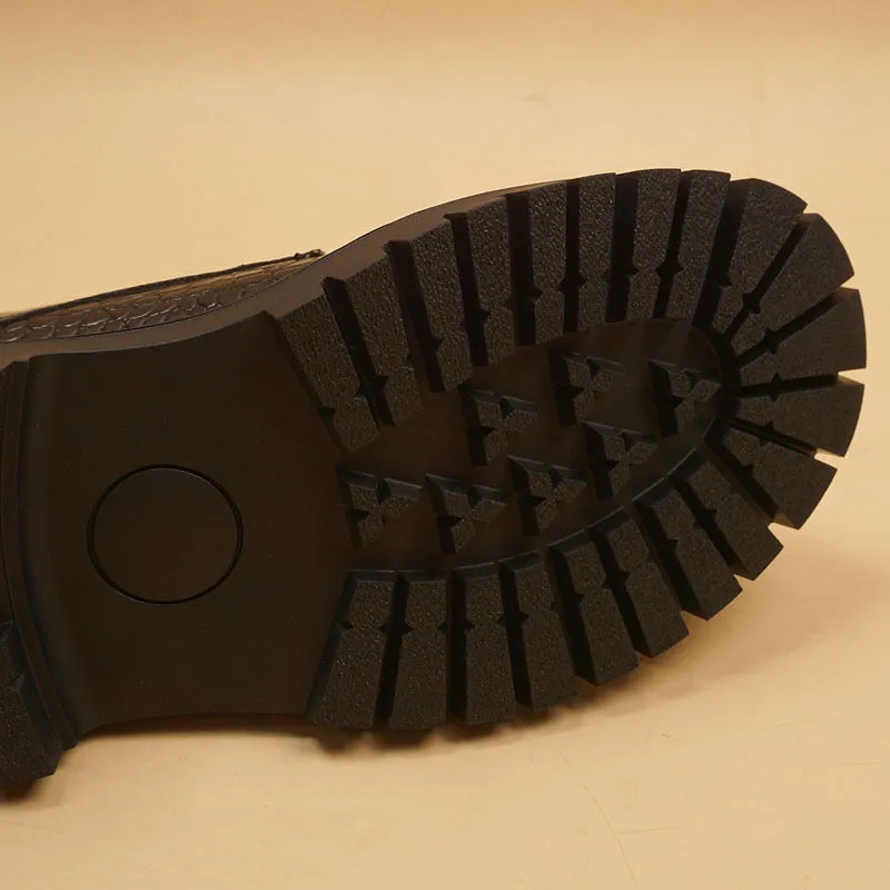 Aule Crocodile Pattern Boots