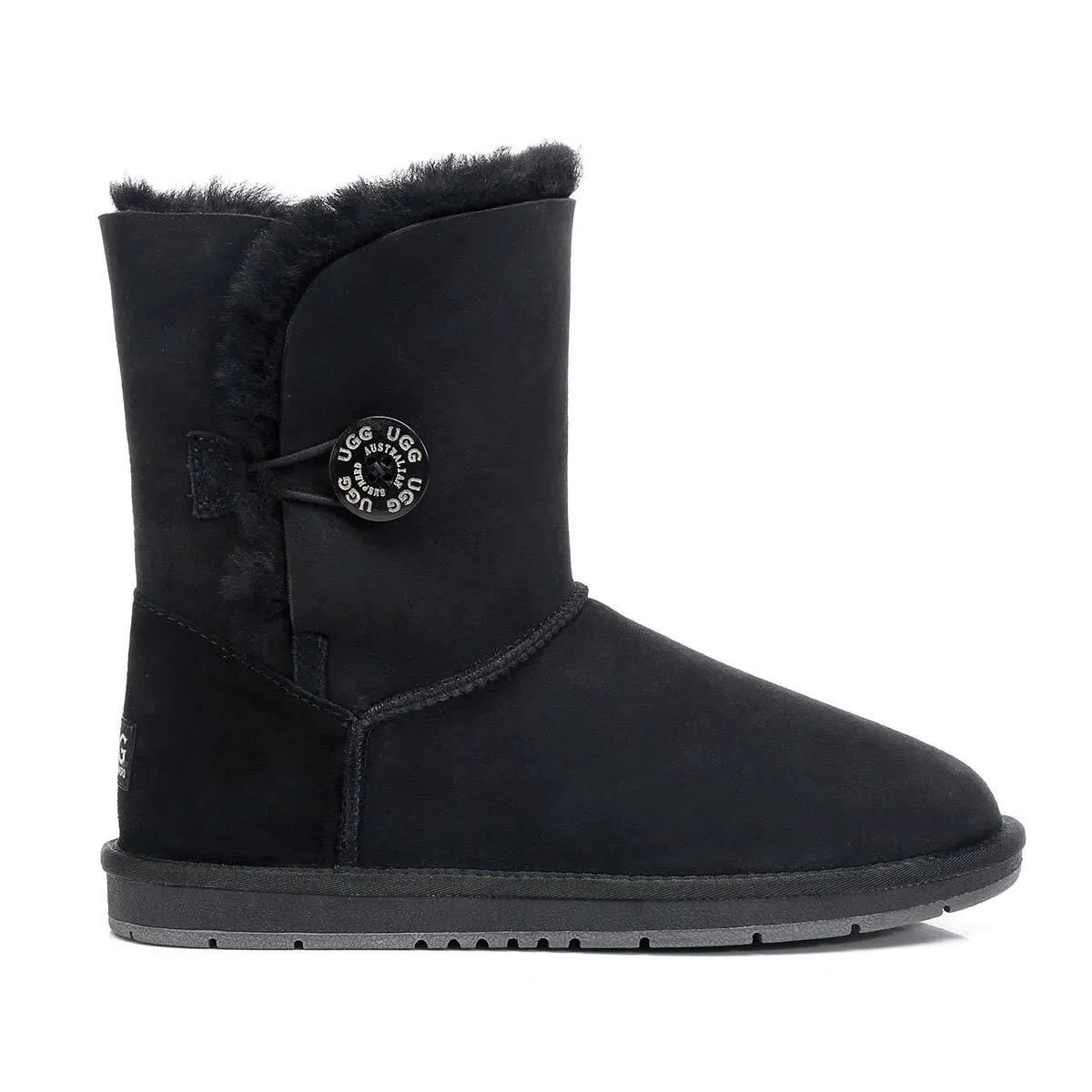 Australian Shepherd Ugg Short Button Premium Double Face