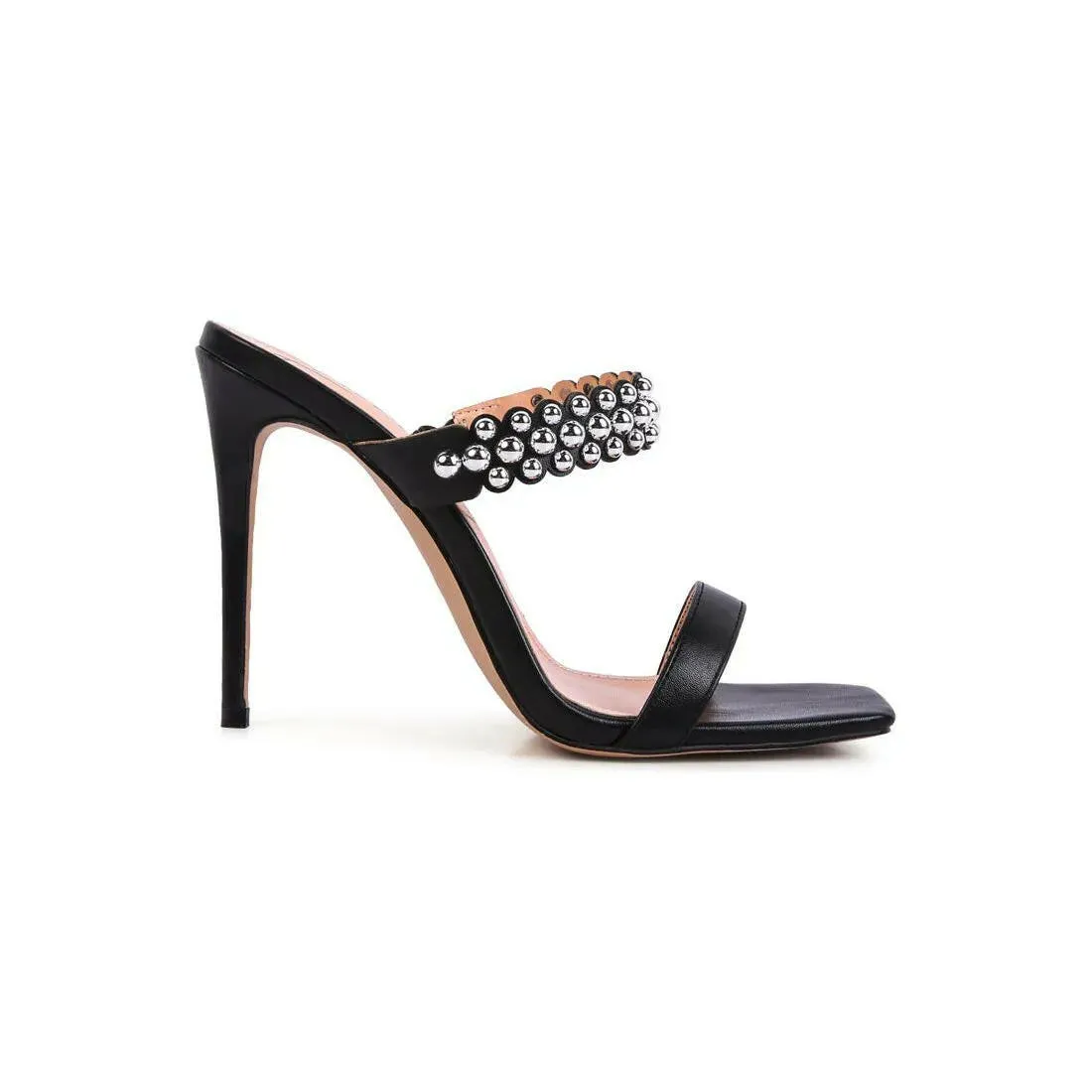 Bandy Stieletto Heel Metal Stud Sandals