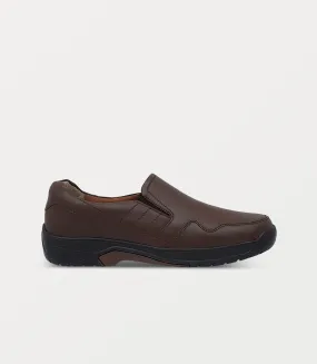BM6831-BROWN-Men Slip On