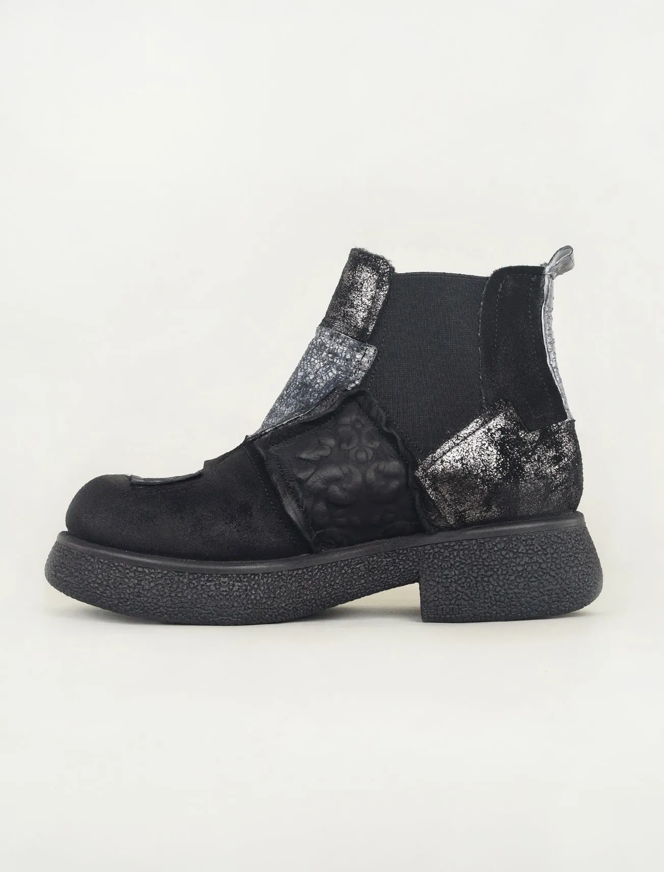 Cajac Patterned Boot, Black