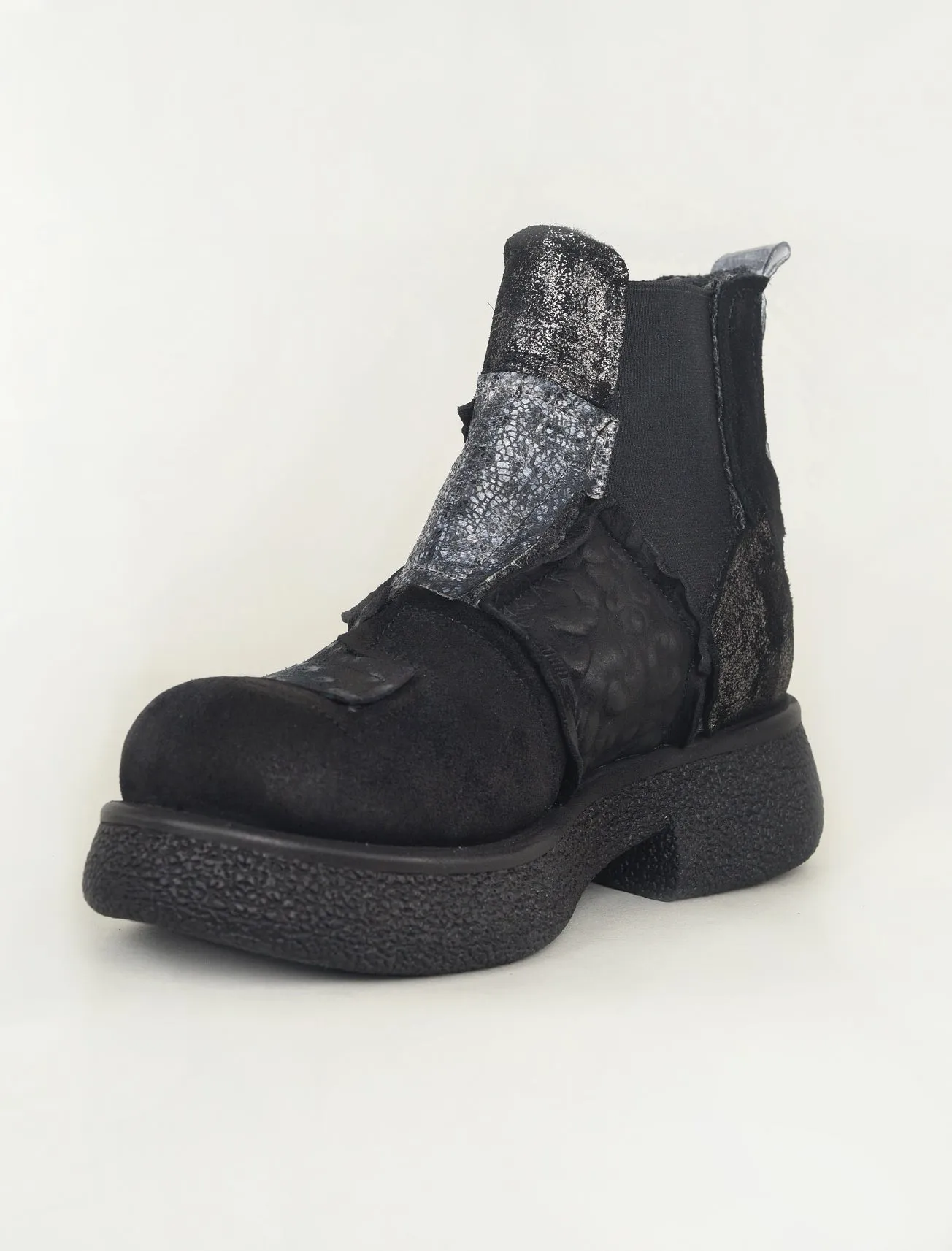 Cajac Patterned Boot, Black