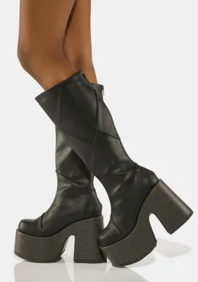 Camel-280 Knee High Boots