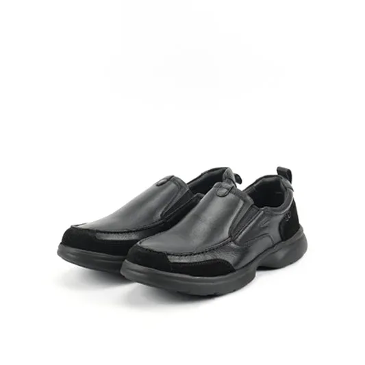 camel active  Leather Slip On Shoes Men Black PEDRIX-852508-TE1-1