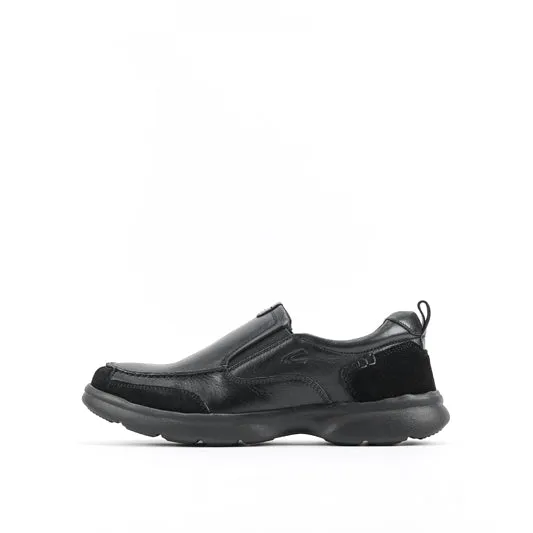 camel active  Leather Slip On Shoes Men Black PEDRIX-852508-TE1-1