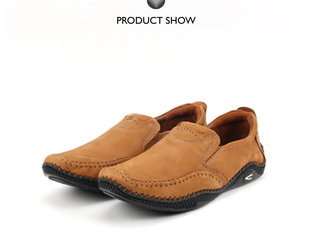 camel active Leather Slip On Shoes Men  Dark Tan LUMUZ-872501-AM2-82