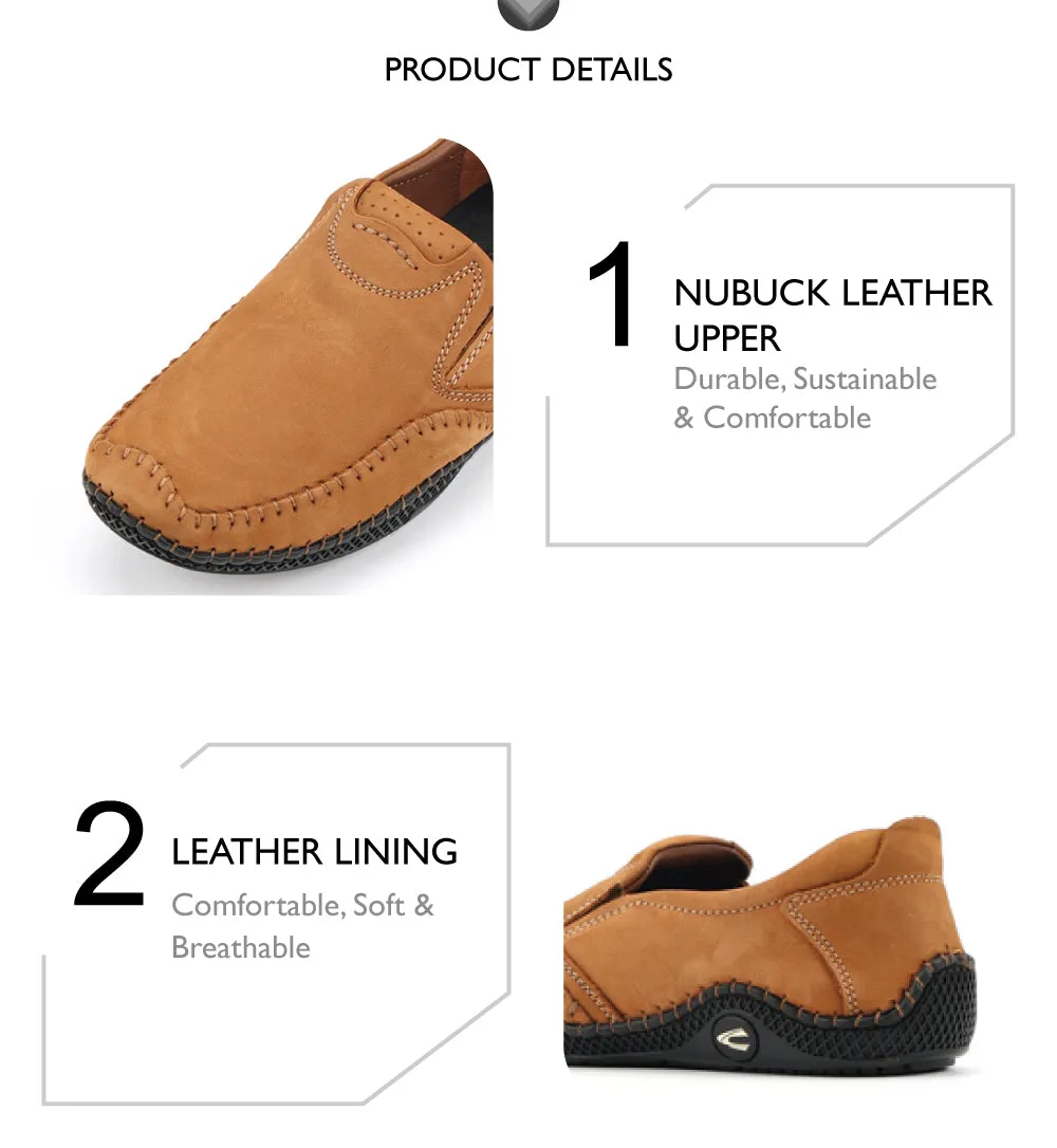camel active Leather Slip On Shoes Men  Dark Tan LUMUZ-872501-AM2-82