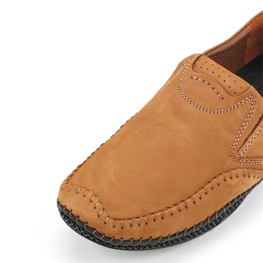camel active Leather Slip On Shoes Men  Dark Tan LUMUZ-872501-AM2-82