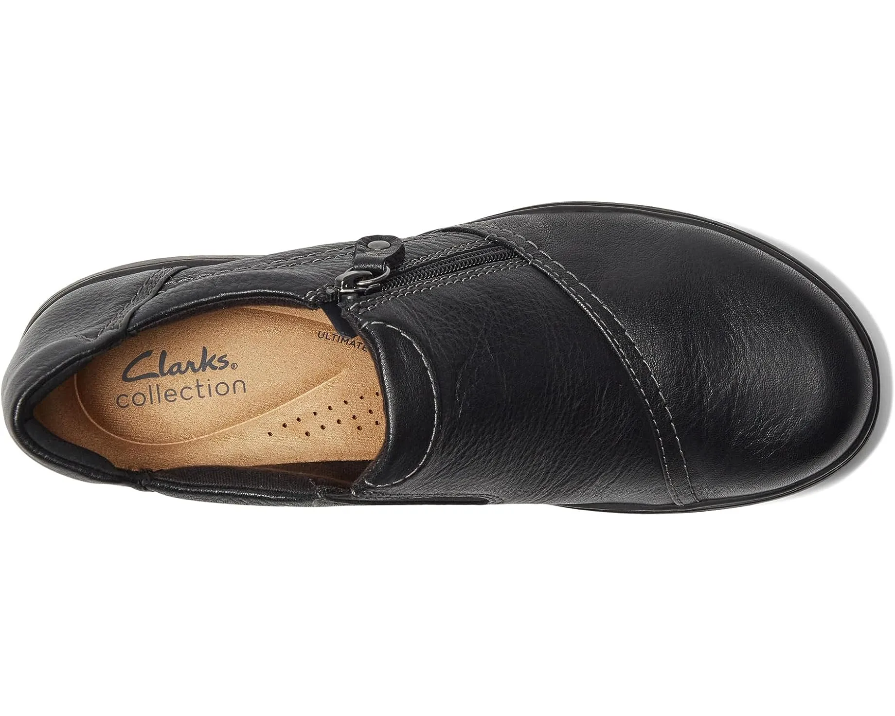 Clarks Women's Carleigh Ray Shoes- Black Leather