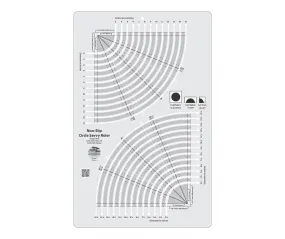 Creative Grids Circle Savvy 11-3/4" x 18-1/2" Quilt Ruler