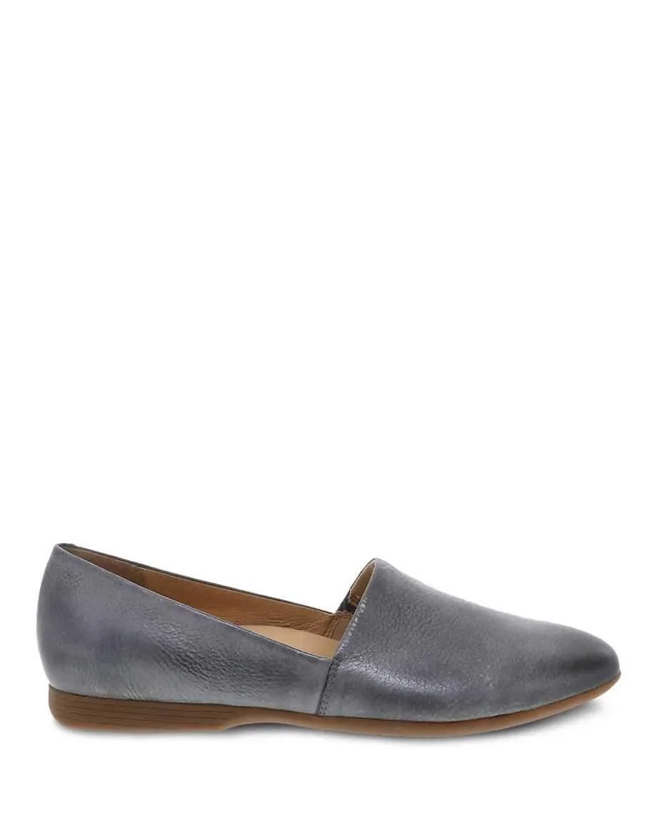 Dansko Women's Larisa Flats- Distressed Pewter