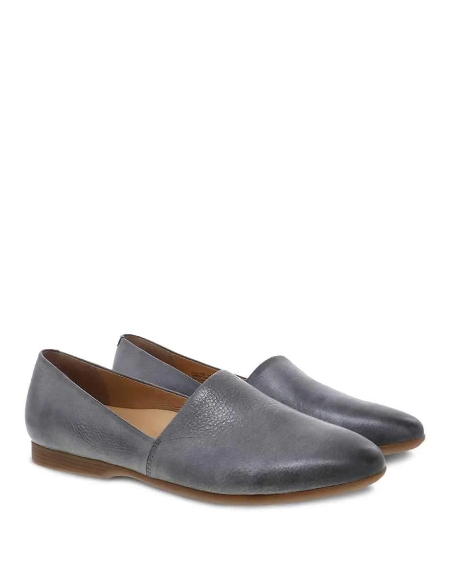 Dansko Women's Larisa Flats- Distressed Pewter