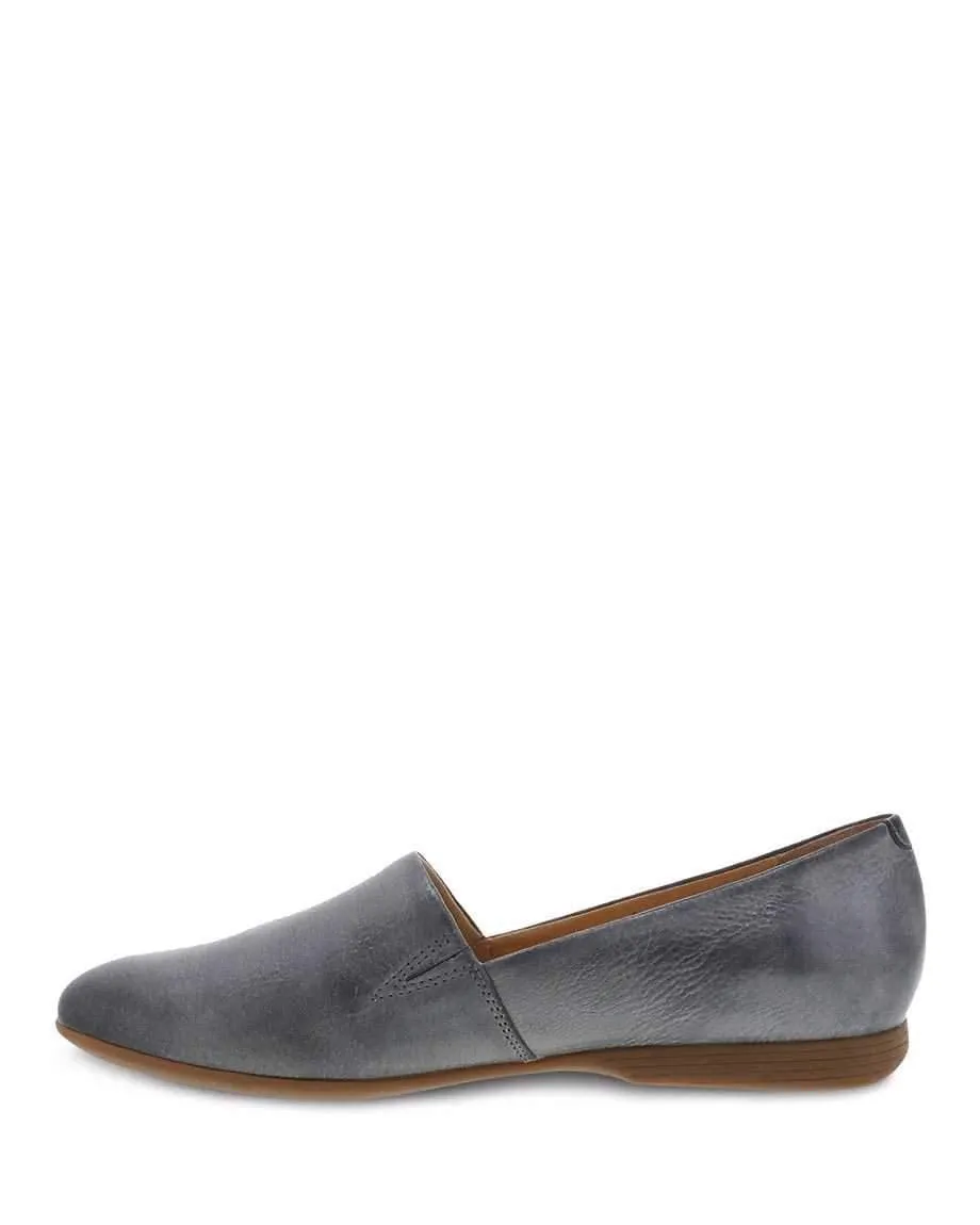 Dansko Women's Larisa Flats- Distressed Pewter