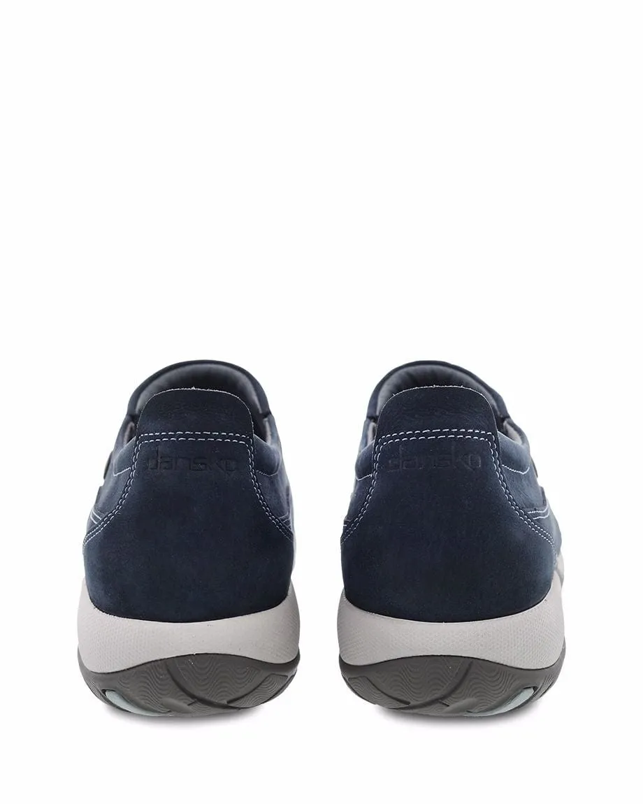 Dansko Women's Patti Slip Ons- Navy Milled Leather