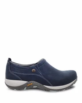 Dansko Women's Patti Slip Ons- Navy Milled Leather