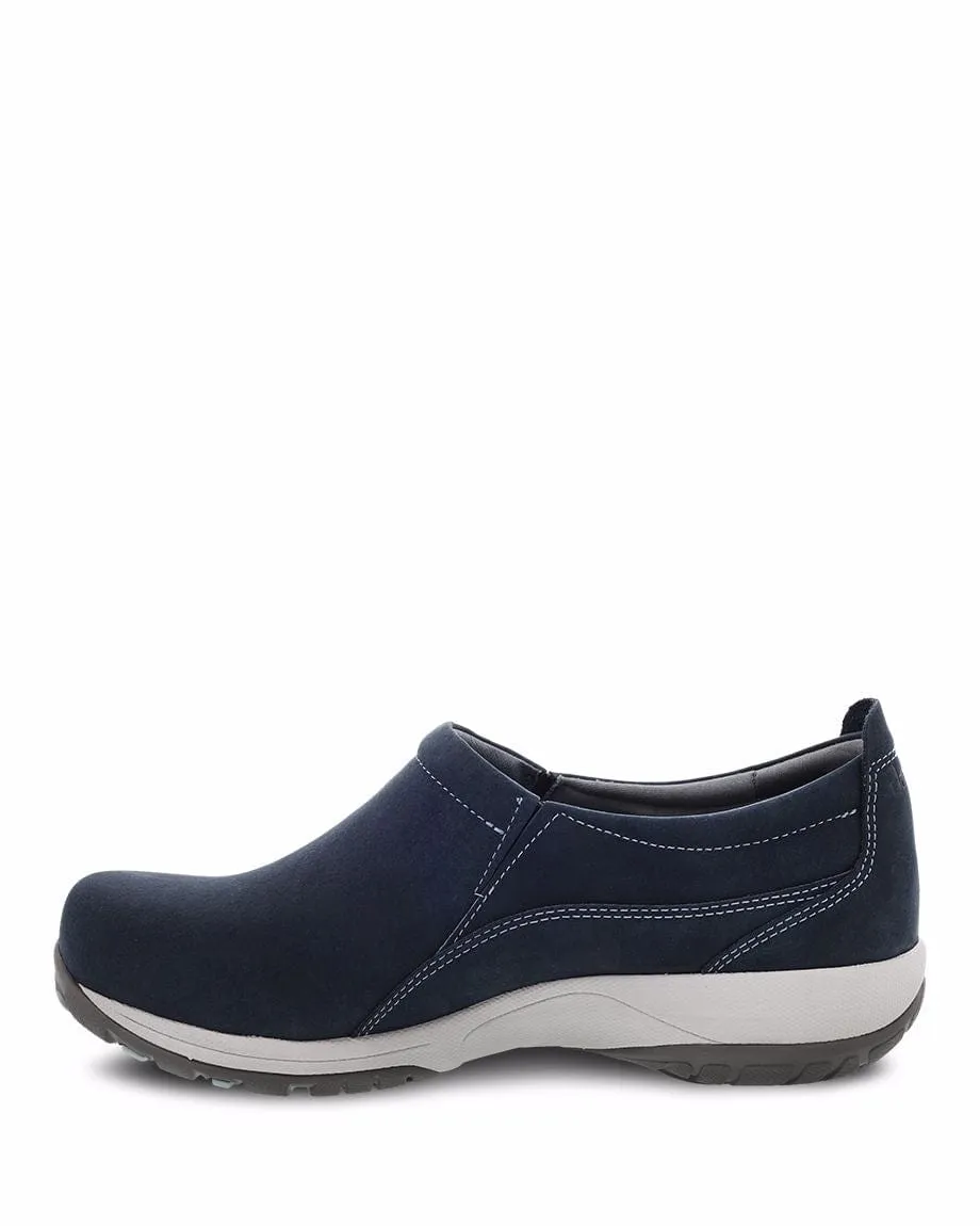 Dansko Women's Patti Slip Ons- Navy Milled Leather