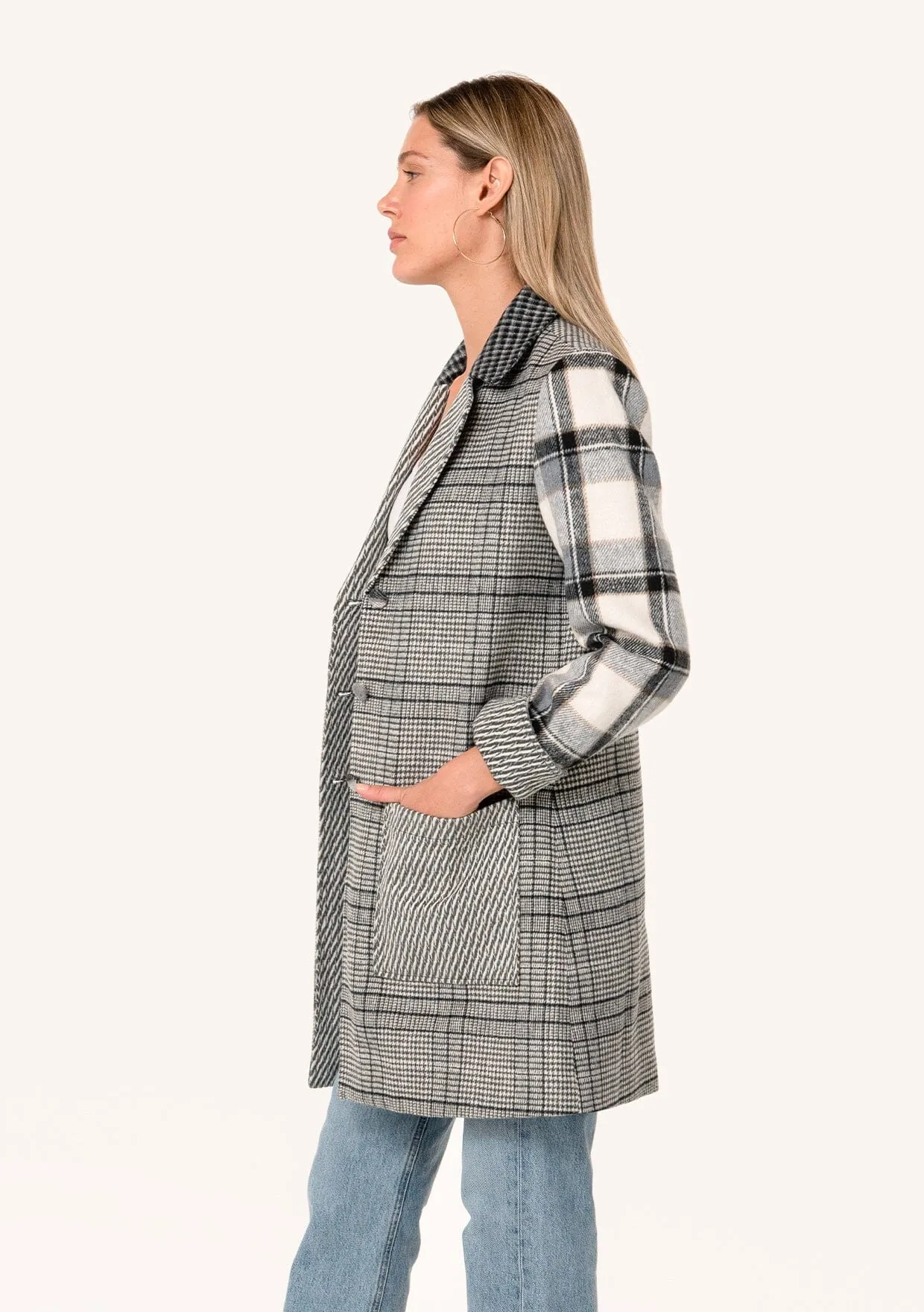 Darby Patchwork Plaid Coat