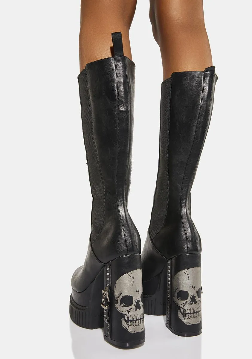 Daunting Knee High Boots