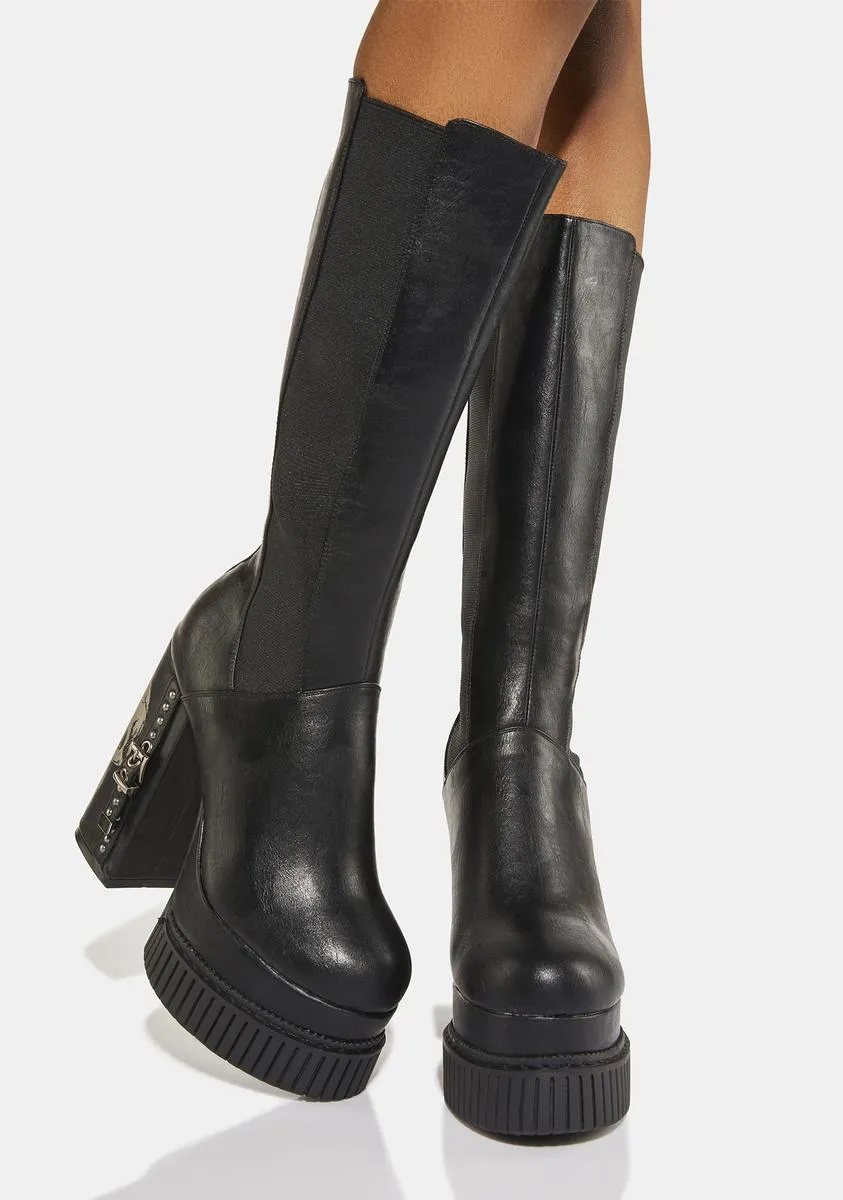 Daunting Knee High Boots