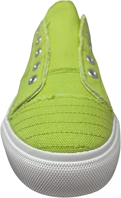 Distressed Blue Plaid Summer Style Casual Shoes