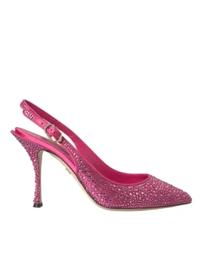 Dolce & Gabbana Strass Crystal Slingback Pumps