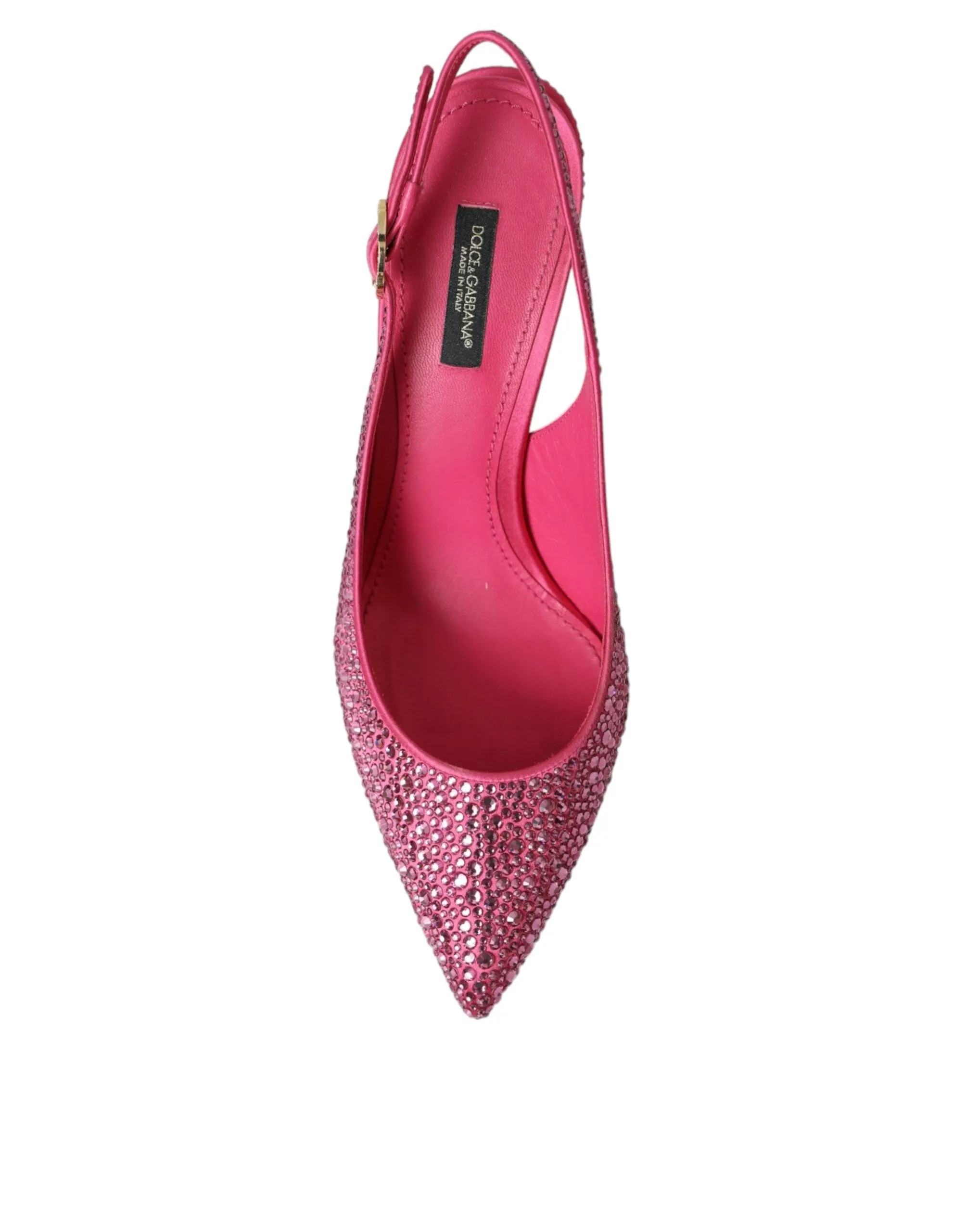 Dolce & Gabbana Strass Crystal Slingback Pumps