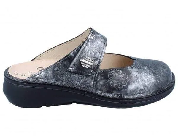 Finn Comfort Women's Roseau Mary Jane Clogs- Reflex Grey