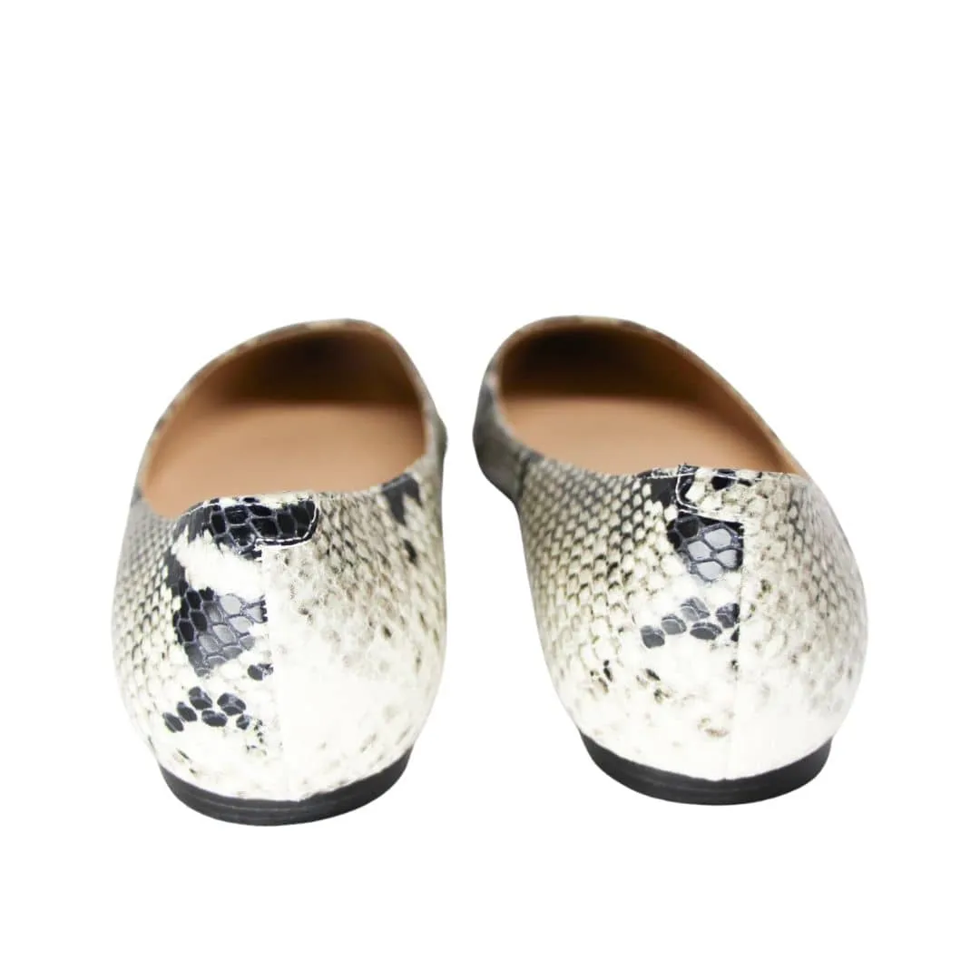 Jimmy Choo Alina flats with snake print