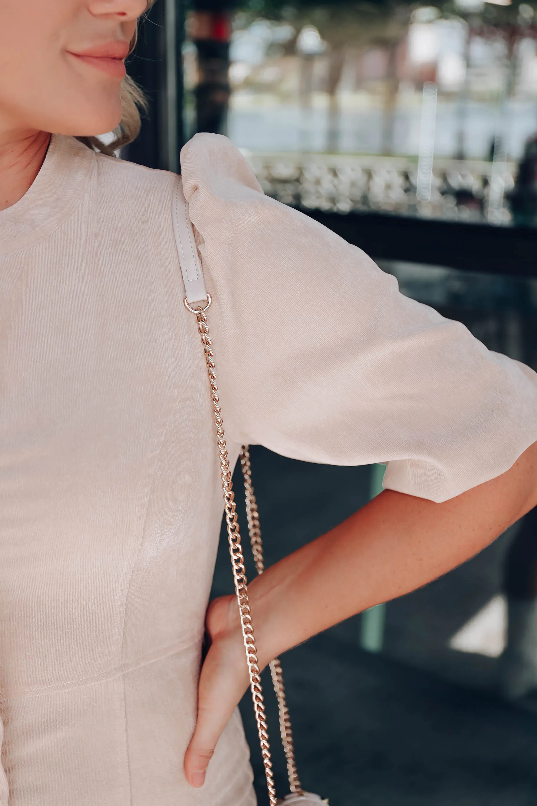 Labels and Love Corduroy Dress - Beige