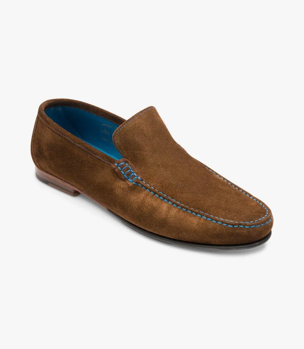 LOAKE NICHOLSON POLO DRIVER SHOE LEATHER/RUBBER SOLE F-MEDIUM