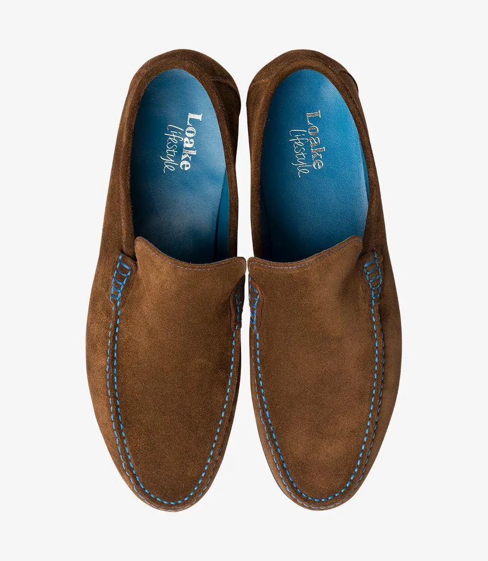 LOAKE NICHOLSON POLO DRIVER SHOE LEATHER/RUBBER SOLE F-MEDIUM