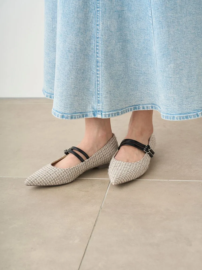 Mary Jane Classic Pointed Flats