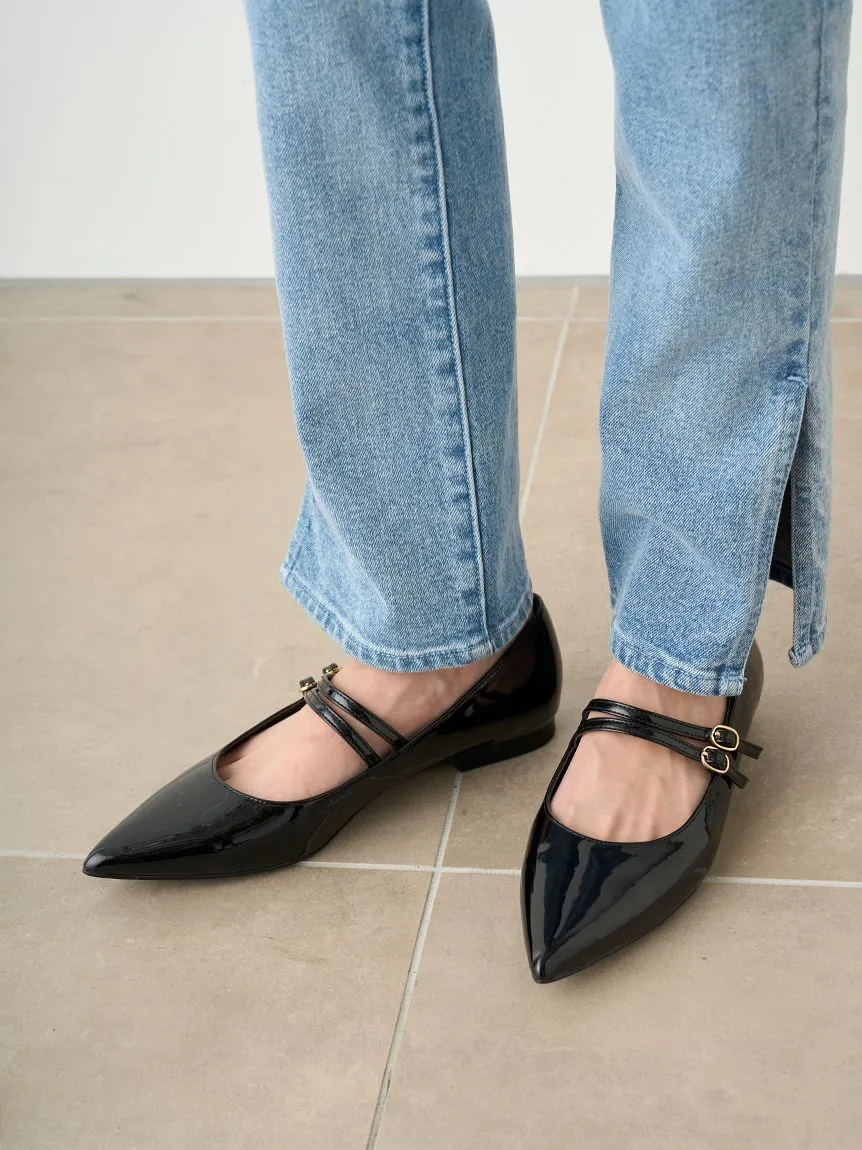 Mary Jane Classic Pointed Flats