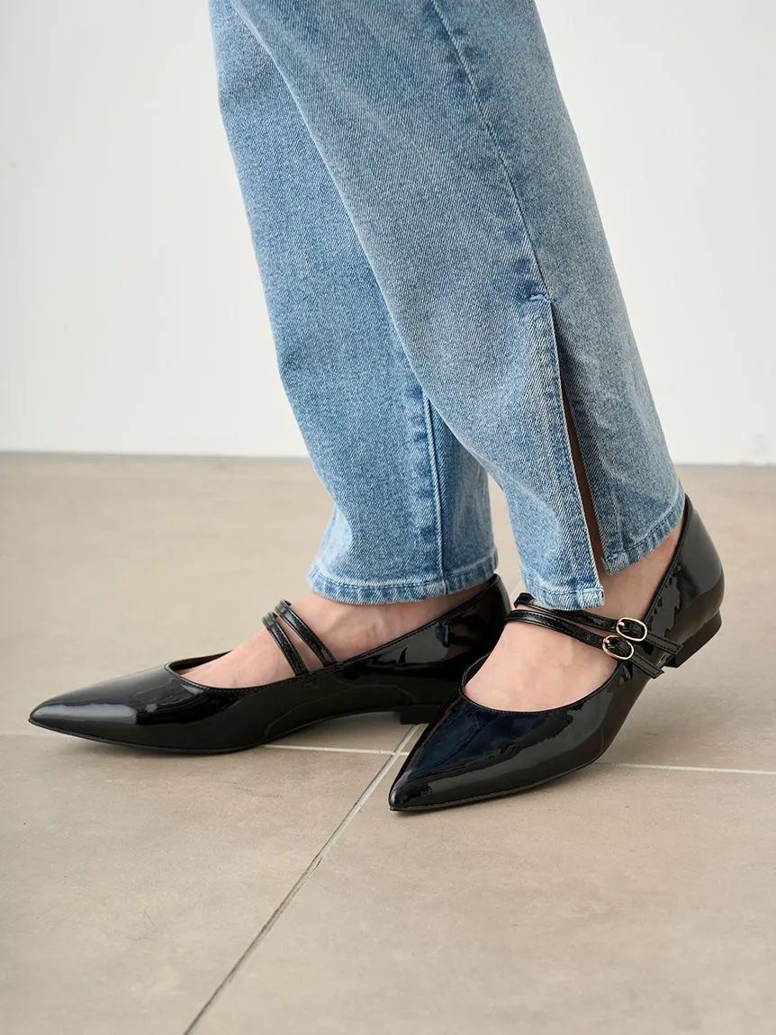 Mary Jane Classic Pointed Flats