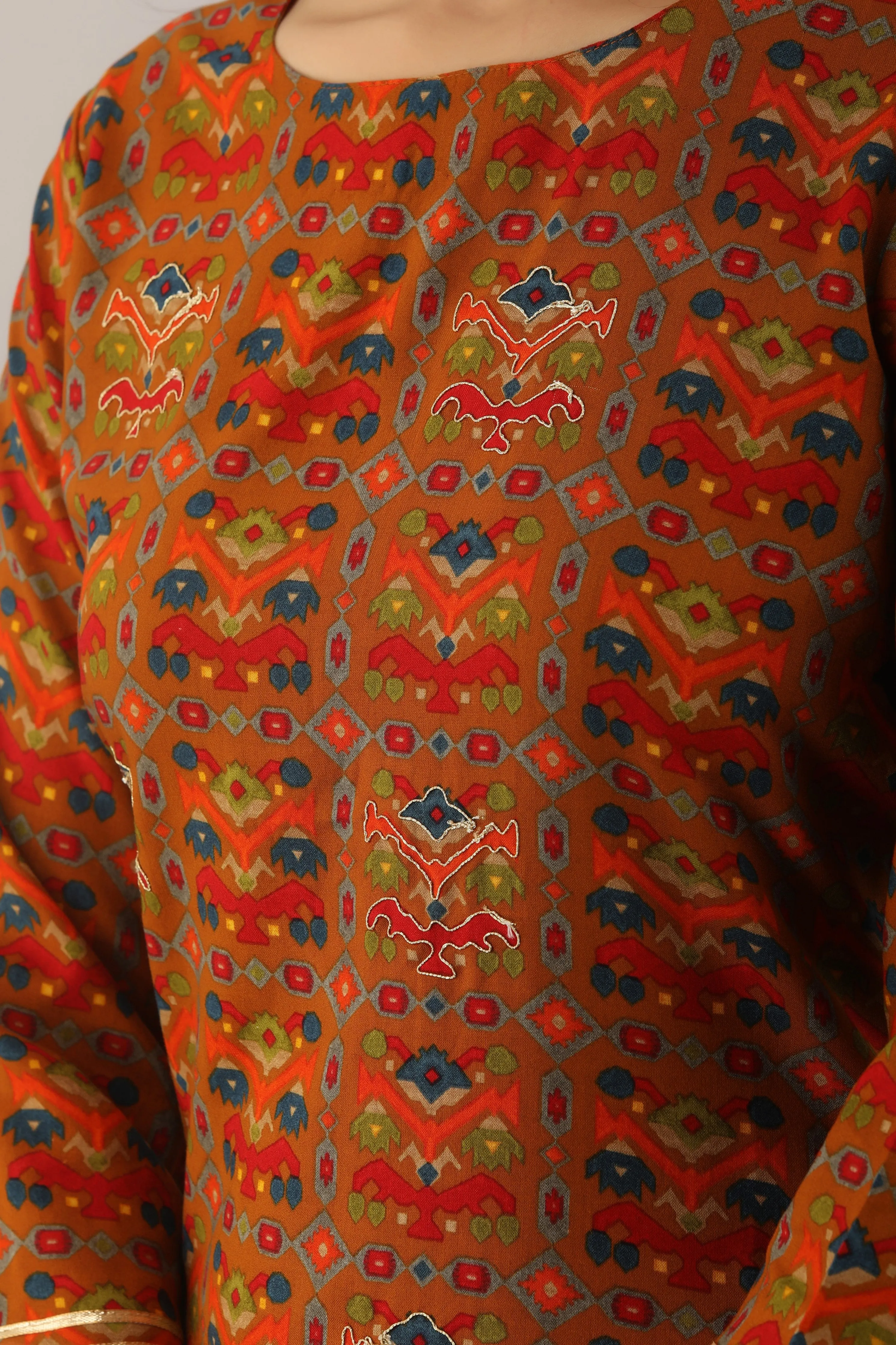 Multicolor Rayon Straight Womens Kurta with Skirt Set