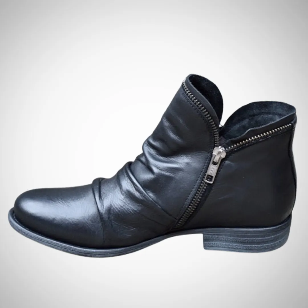 Naomi Vegan Leather Ankle Boots