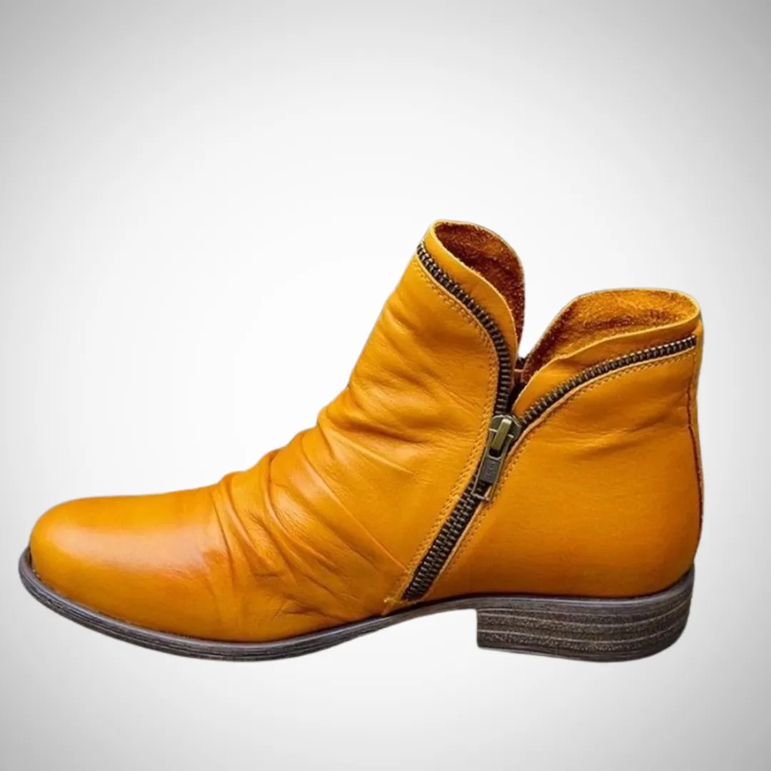 Naomi Vegan Leather Ankle Boots