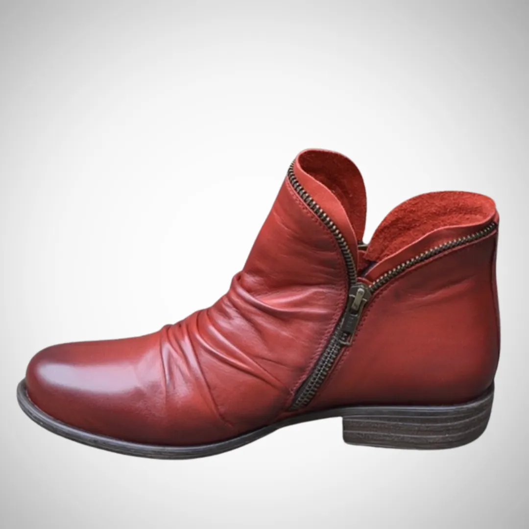 Naomi Vegan Leather Ankle Boots