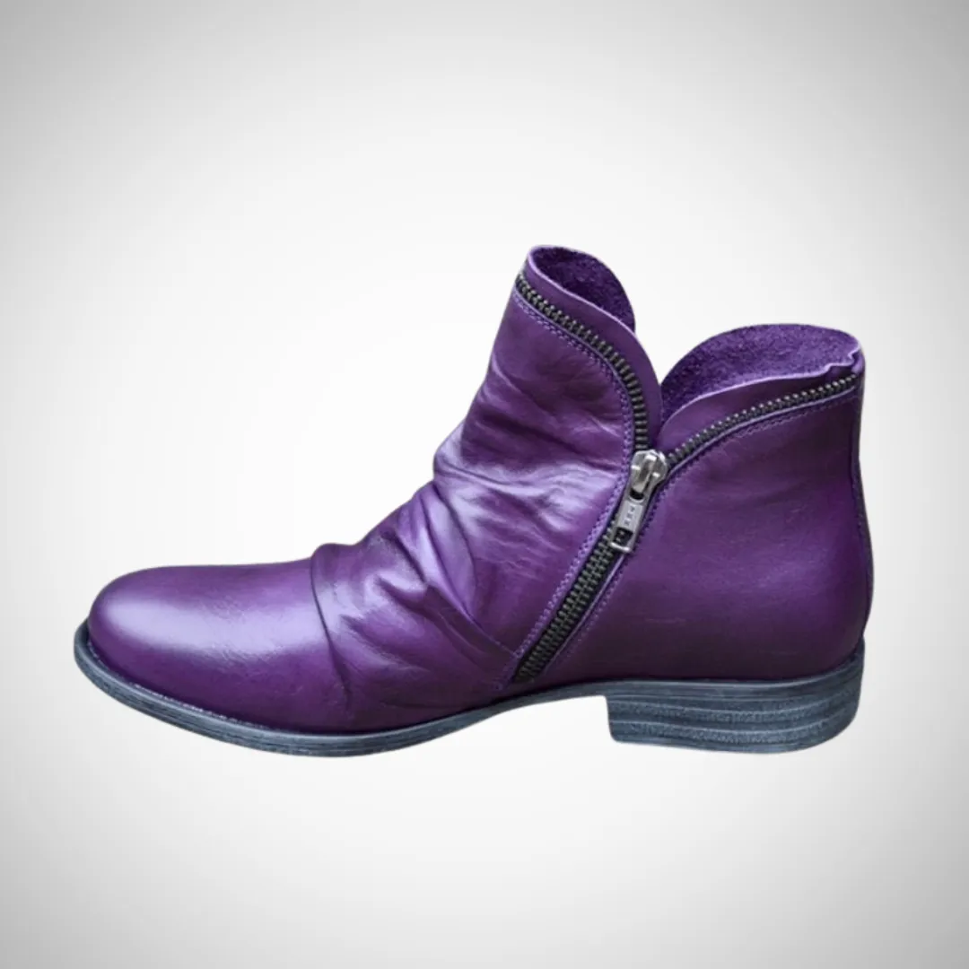 Naomi Vegan Leather Ankle Boots