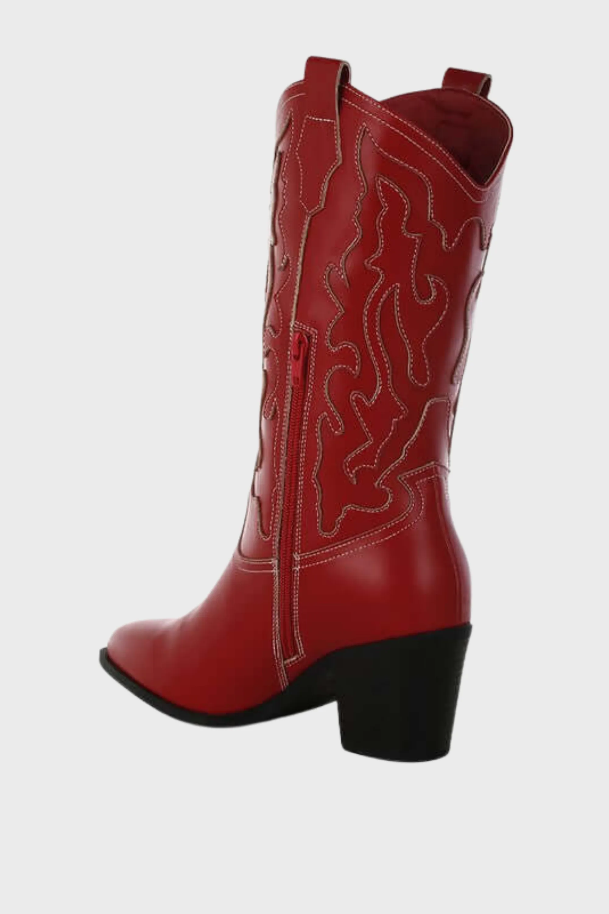 Pakito Patchwork Detail Cowboy Boots