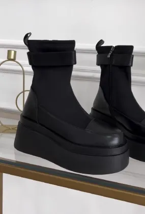 Patchwork Ankle Boots