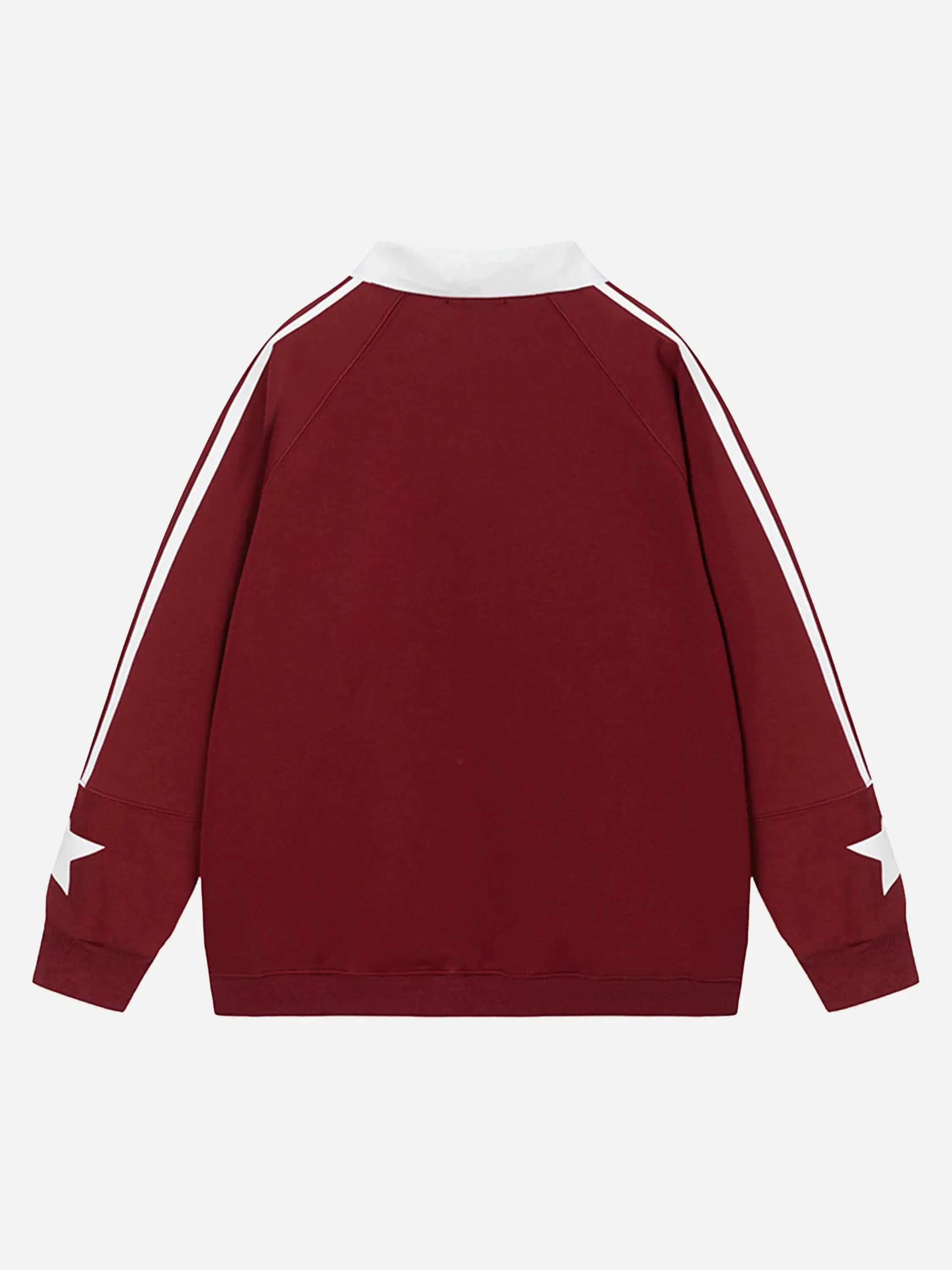 Patchwork Embroidered Thickened Sweatshirt
