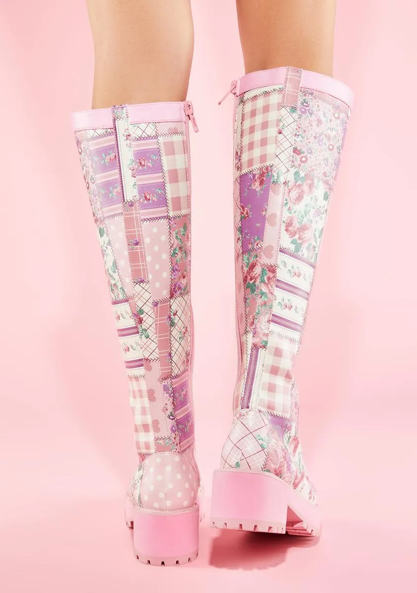 Pick A Pattern Obsidian Combat Boots