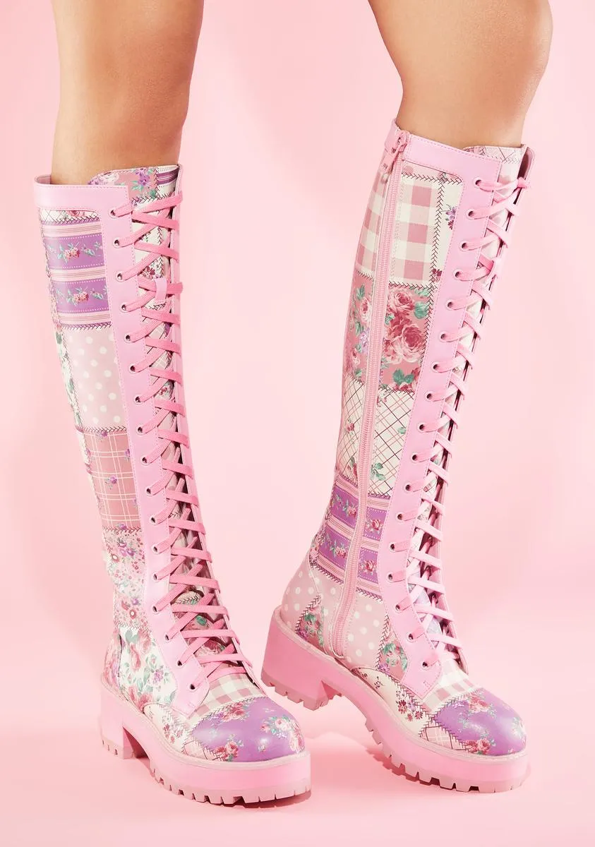 Pick A Pattern Obsidian Combat Boots