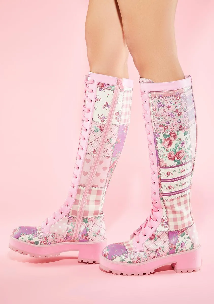 Pick A Pattern Obsidian Combat Boots