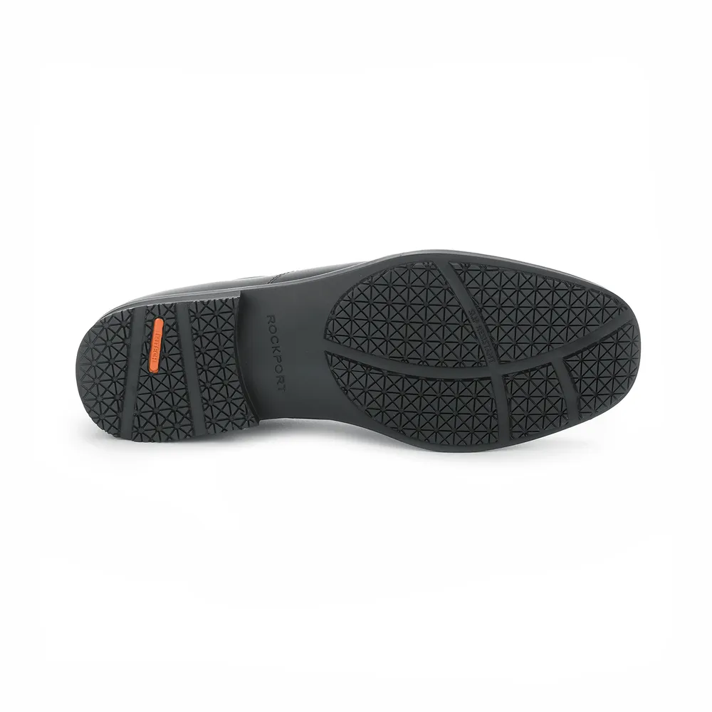 Rockport Men's Essential Details Waterproof Slip On Dress Shoes- Black