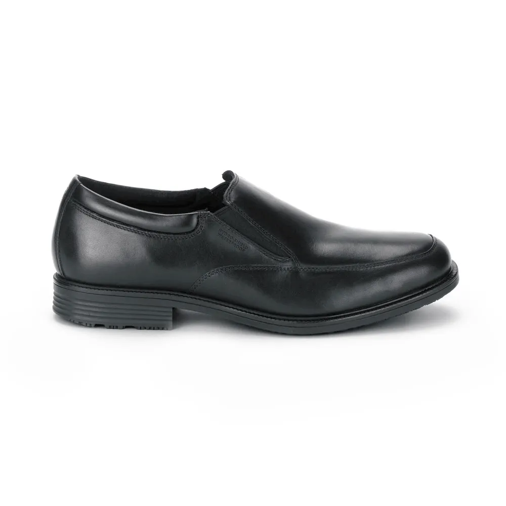 Rockport Men's Essential Details Waterproof Slip On Dress Shoes- Black